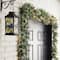 Glitzhome® 6ft. Pre-Lit Frosted Greenery Pinecones Christmas Garlands with Timers, 2ct.